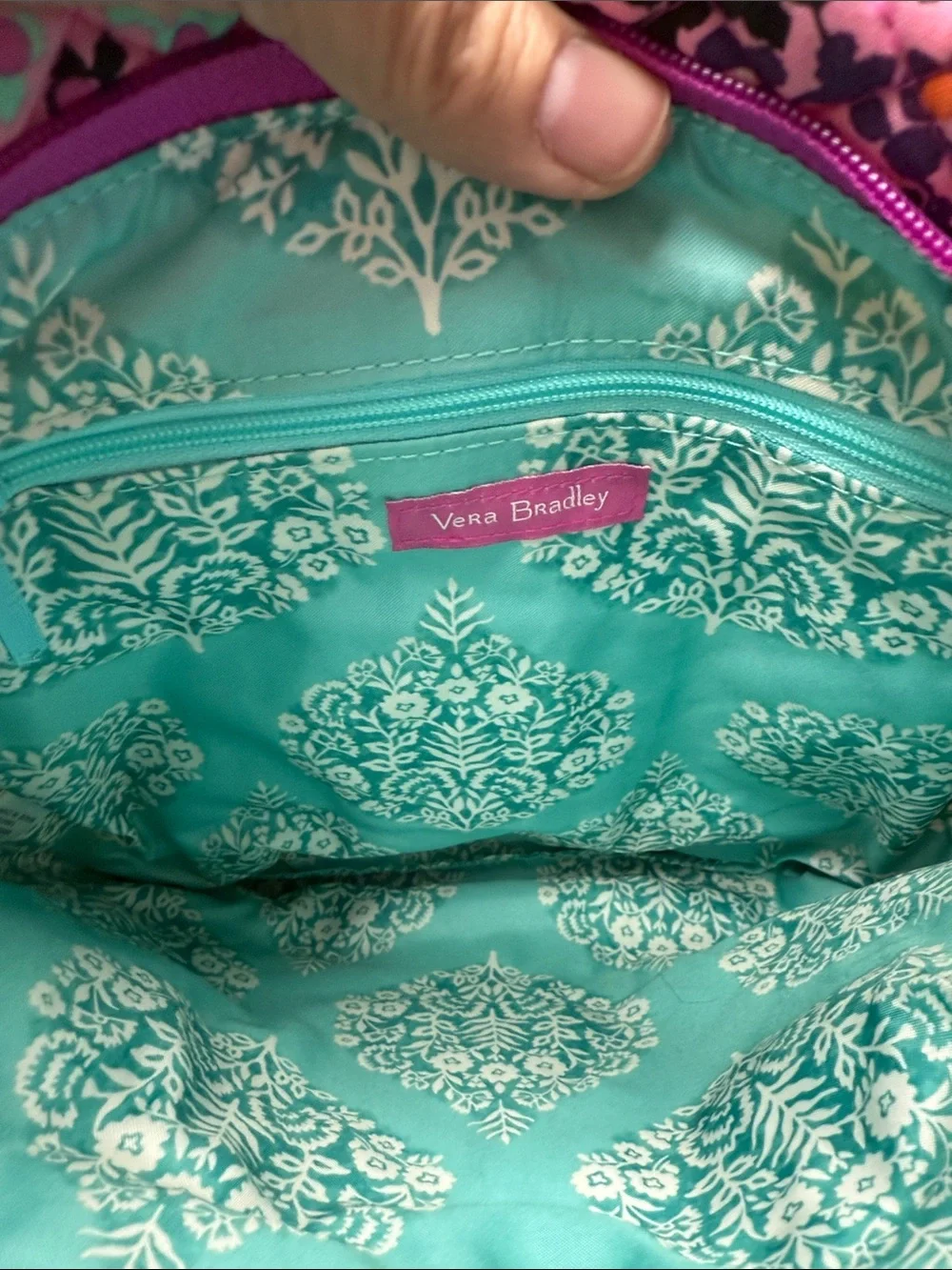 Vera Bradley Iconic Triple Zip Hipster Modern Medley Patchwork Crossbody Bag